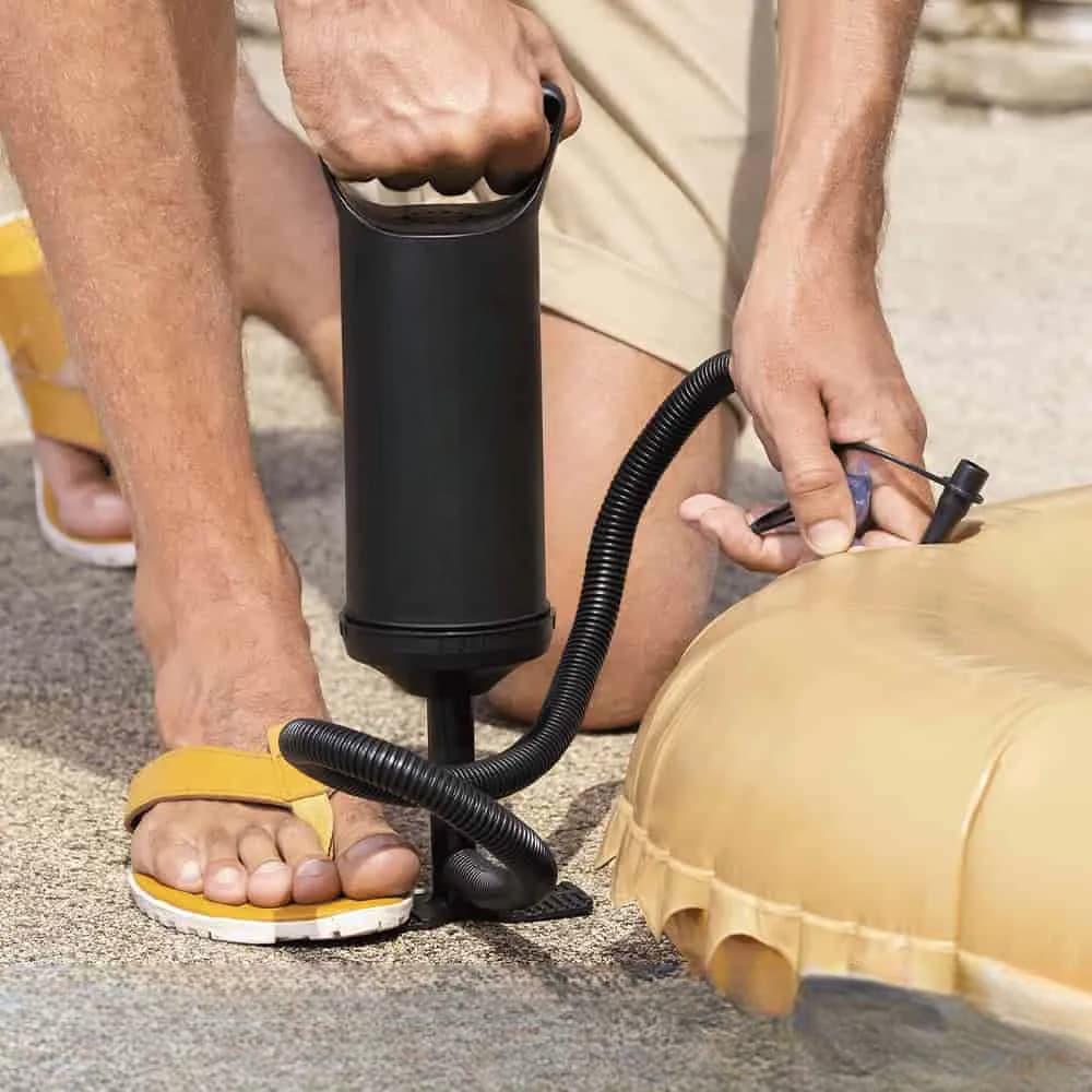Bomba De Ar Encher Pneu Bicicleta Moto Bola Balão Piscina Forte Compacta Prática Leve Reforçada