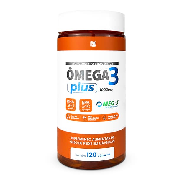 Ômega 3 1.000mg - 120 cáps - Ômega Plus MEG-3