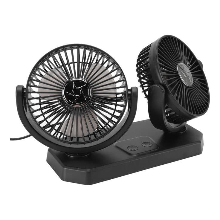 Ventilador elétrico automotivo para carro, ventilador de ar ajustável 360 ° Silencioso para Casa