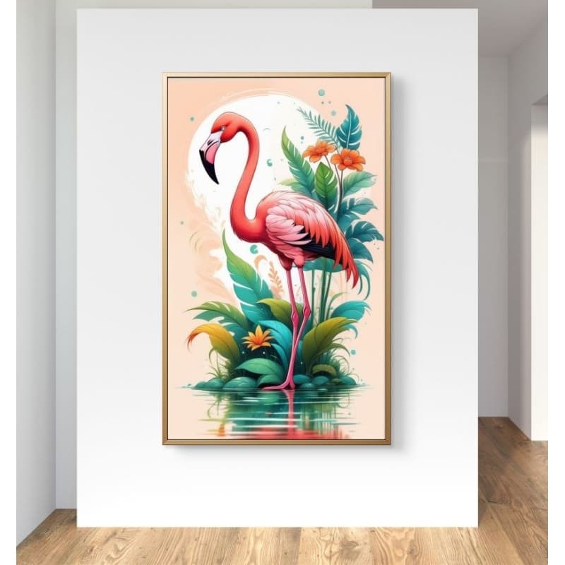 Quadro Decorativo Sala Quarto Flamingo 60X40