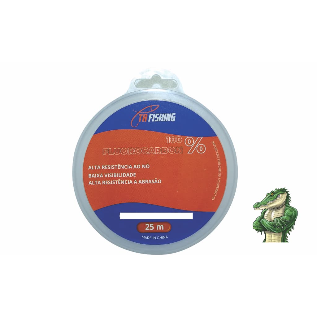 Linha Fluorocarbon 100% rolo com 25m Alta resistência - PROMOÇÃO