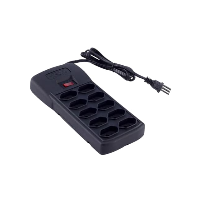 Filtro De Linha C/10 Tomadas Bivolt Preto 127v/220v Force Line