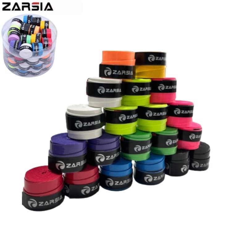 Kit Overgrip Zarsia Perfurado - Cores Aleatorias - Grip para Raquetes de Beach Tennis,Tênis,Padel