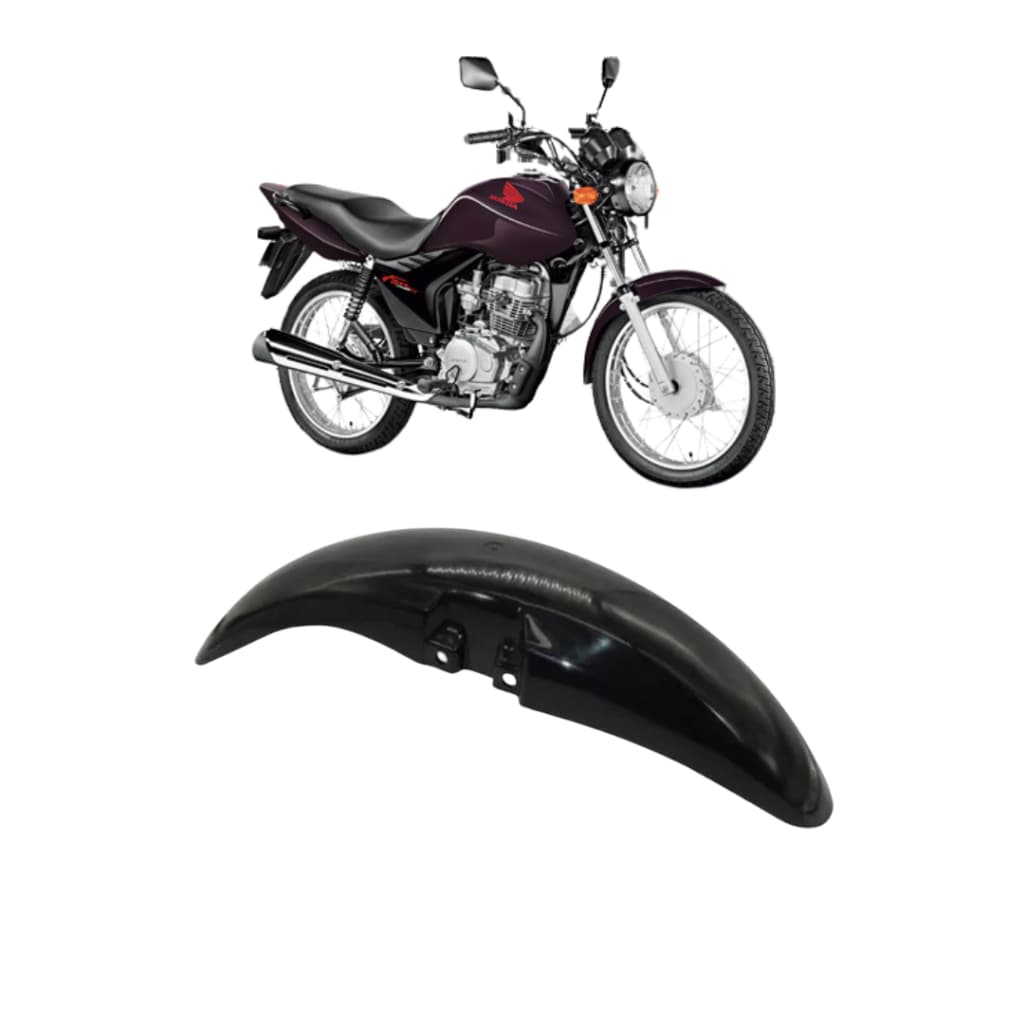 Paralama Dianteiro Honda CG Fan 125 2009 até 2013 Preto Injetado