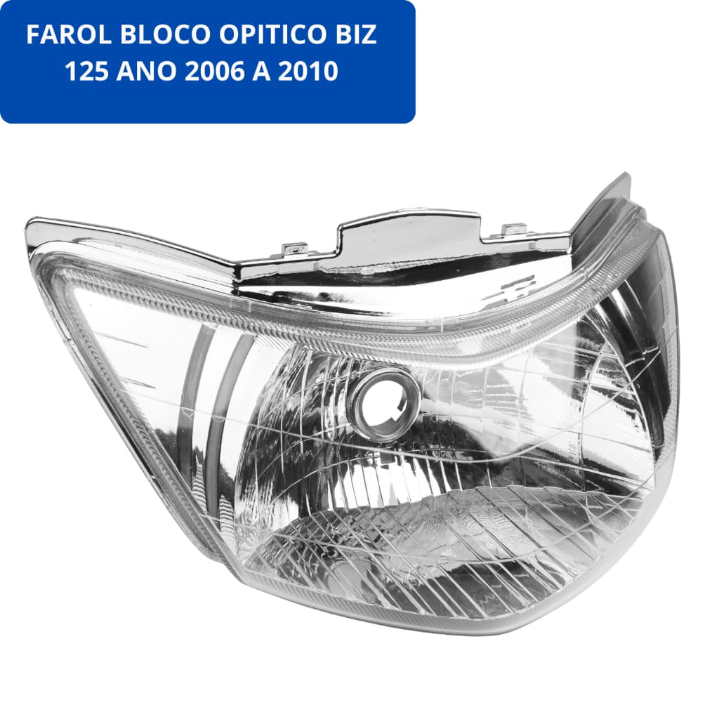 Bloco Optico Farol Honda Biz 125 2006 2007 2008 2009 2010