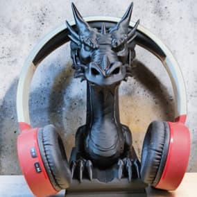 Suporte para Headset fone de ouvido Dragão