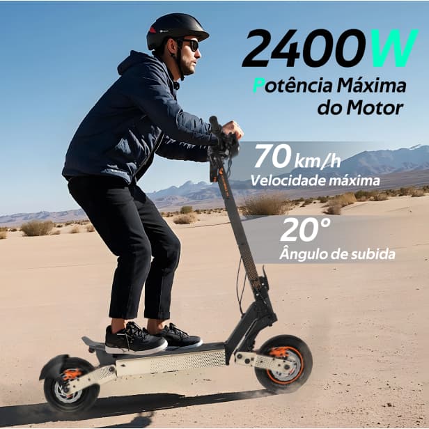 HONEYWHALE H4 Patinete Elétrico Adulto, 2400W Scooter Eletrica, 75 KM Autonomia,Velocidade 70 KM/H (20.8AH 60V)