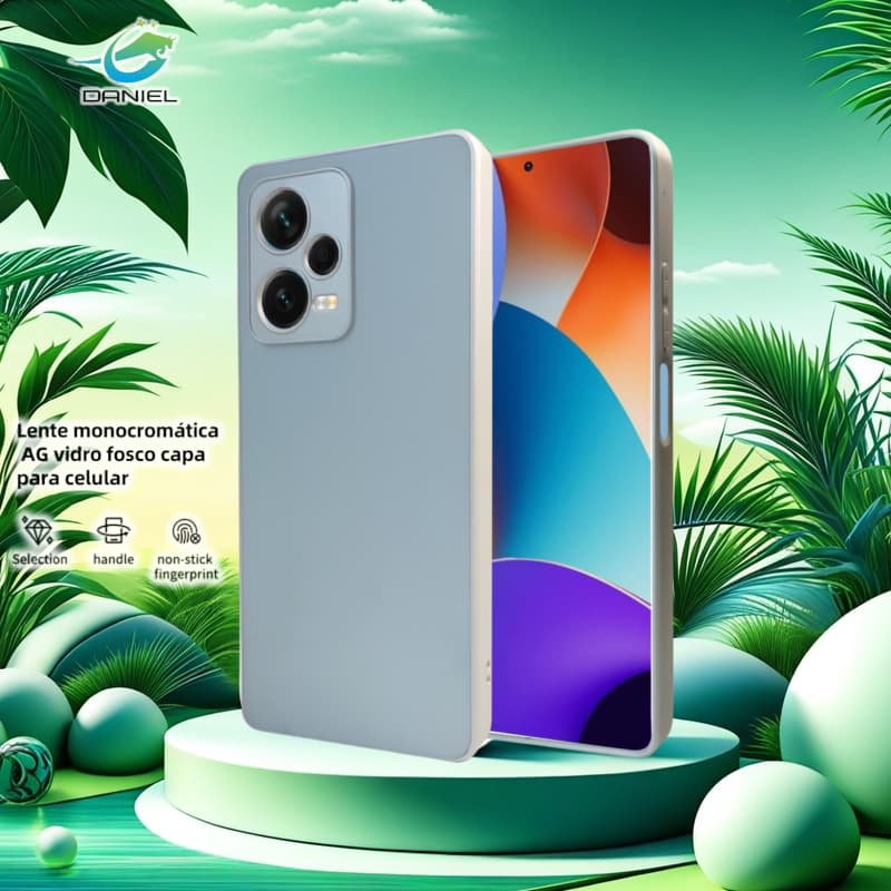 Capa de celular premium de vidro fosco AG para Redmi 12C NOTE 12Pro Plus NOTE 12S NOTE 11 NOTE 11S MI 13 LITE MI 13 5G