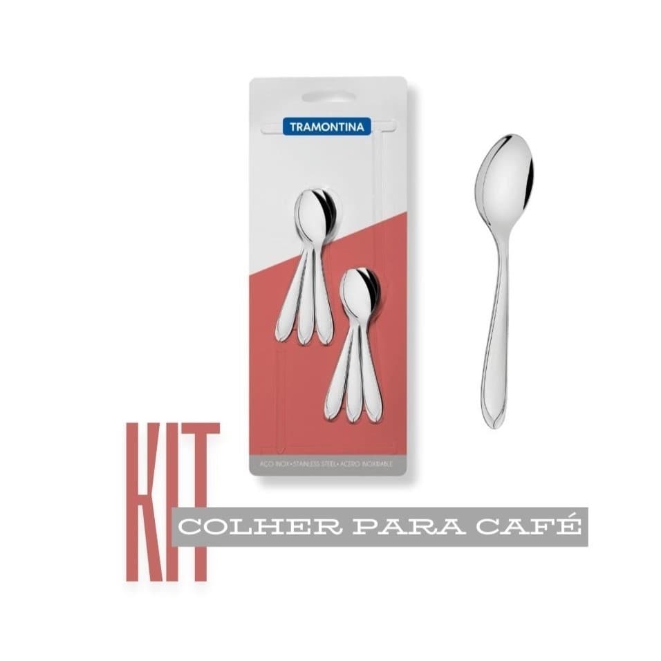 KIT COLHERES PARA CAFÉ LAGUNA DIVERSAS OPÇÕES 12/18/24 PEÇAS TRAMONTINA