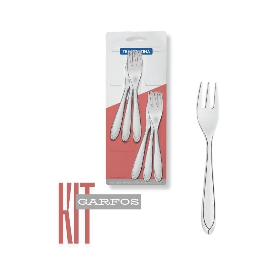 KIT GARFOS PARA TORTA/BOLO LAGUNA DIVERSAS OPÇÕES 12/18/24 PEÇAS TRAMONTINA