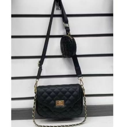Bolsa Luxo Feminina Couro Matelassê com Duas Alças Resistente