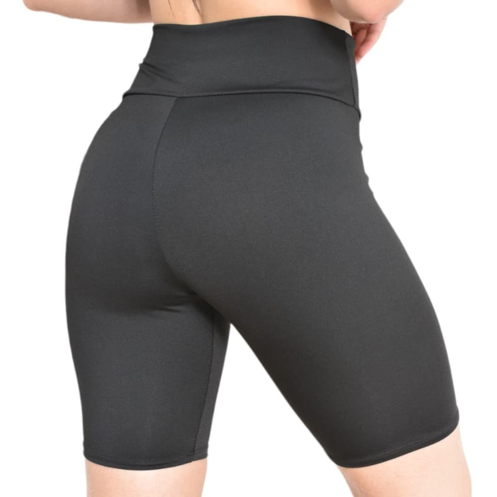Bermudinha Legging feminina Meio Coxa Cintura Alta Academia Yoga Ciclismo Zero Transparência