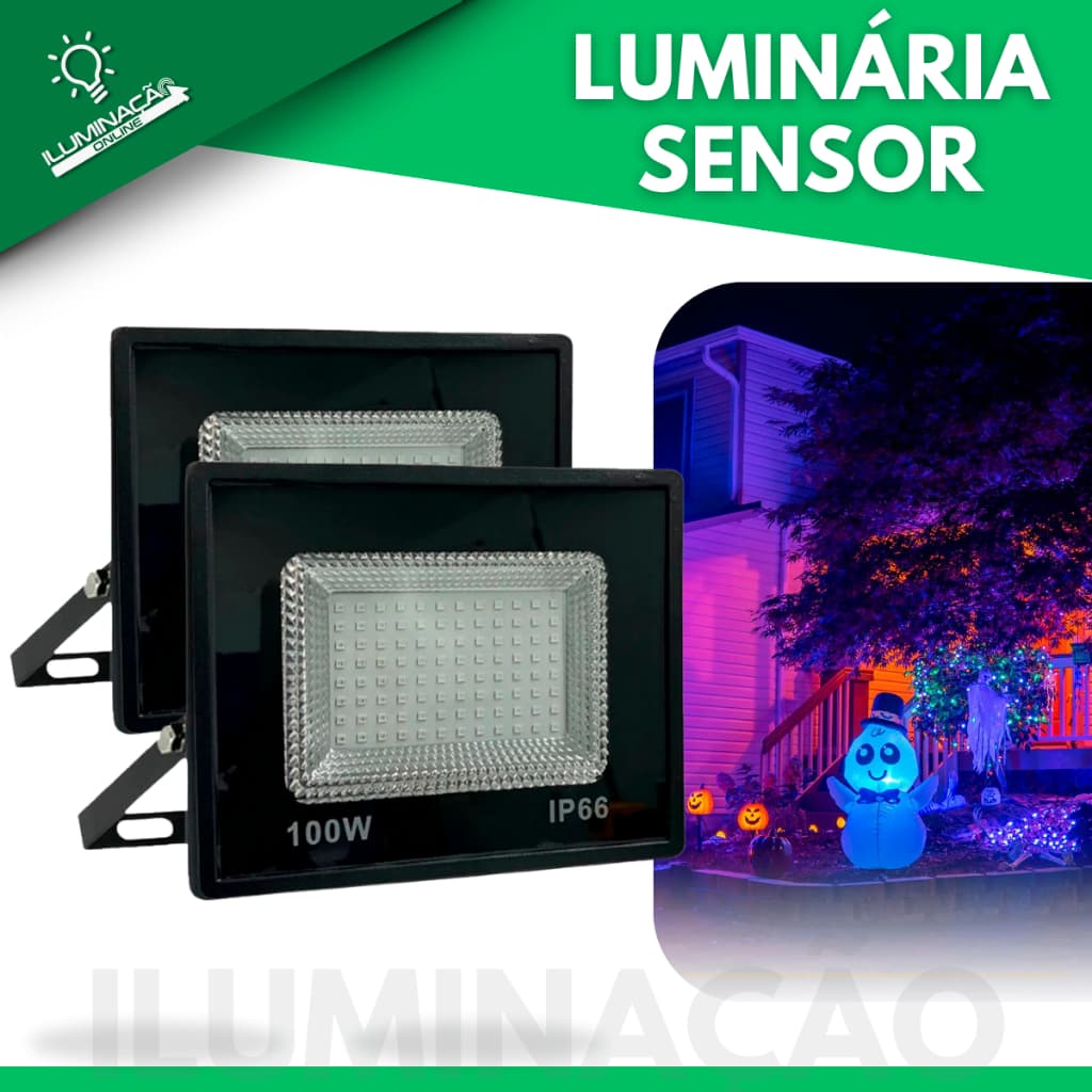 Refletor Luz Negra e Azul Uv Lâmpada Ultravioleta 100w Plantas IP66 Efeito Neon Festa dj 110/220v