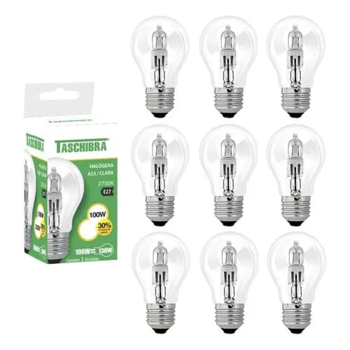 Kit 10 Lampadas Halógena Estufa Granja 100w E27 2700k 220V