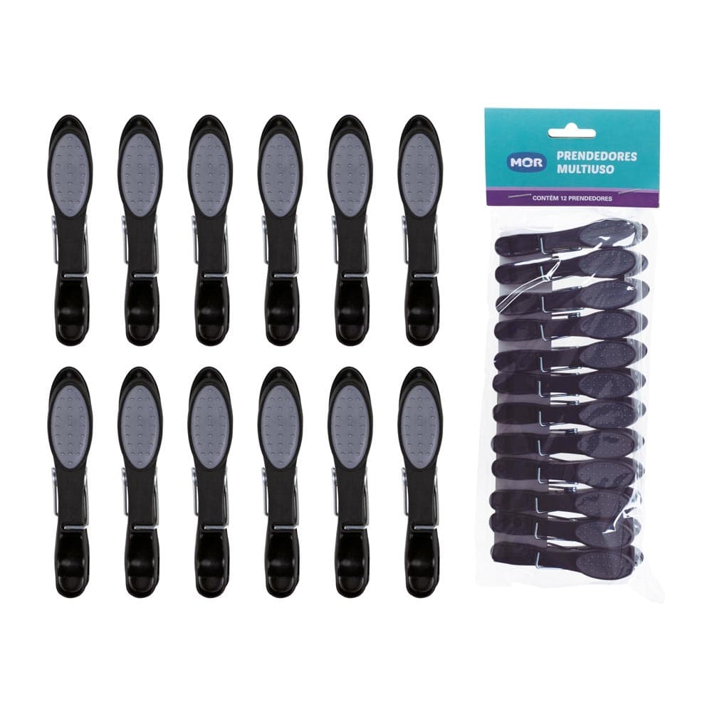 KIT prendedores emborrachado - preto - MOR