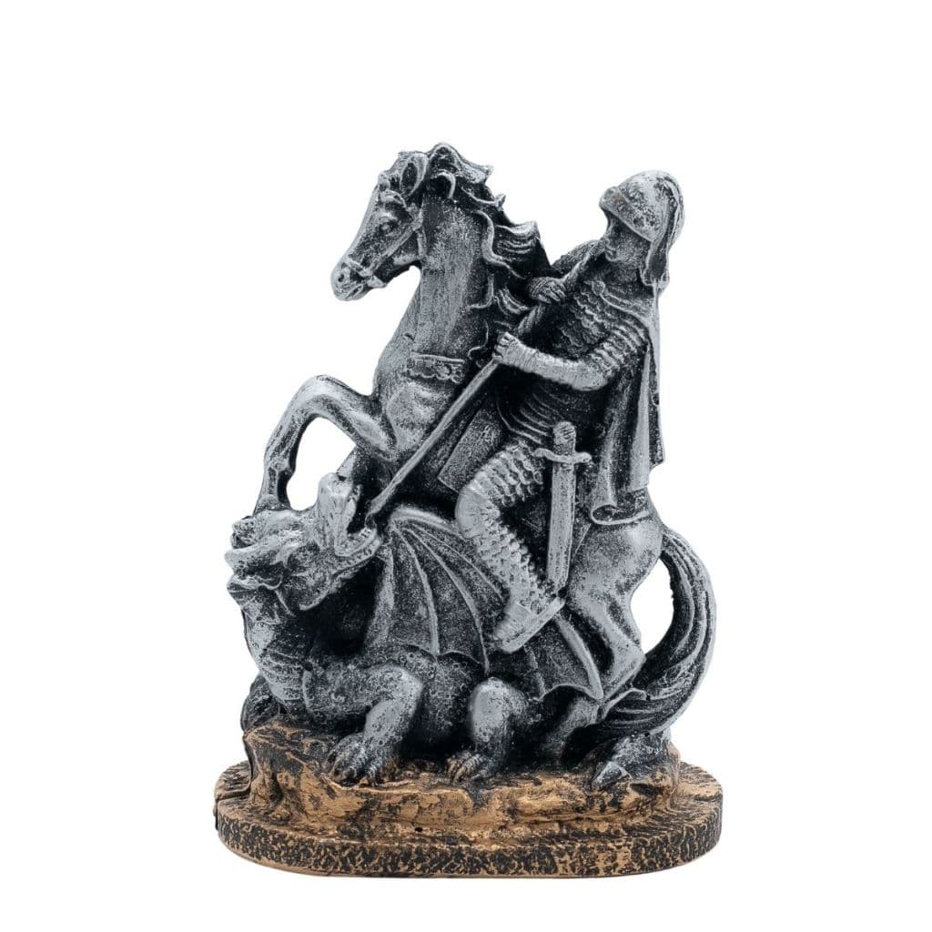 Imagem São Jorge Santo Protetor Decoração Em Resina 14cm
