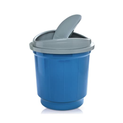 Cesto de Lixo, vai e vem, Lixeira Basculante 20 Litros Azul