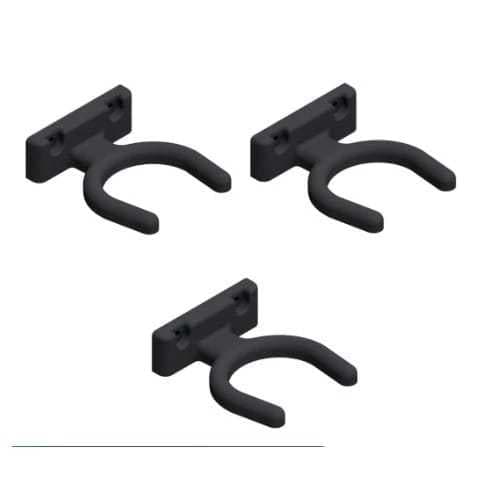 Kit 03 Suporte Para Instrumento Musical Diversos Violão Ukulele Guitarra Violino Fixo Preto