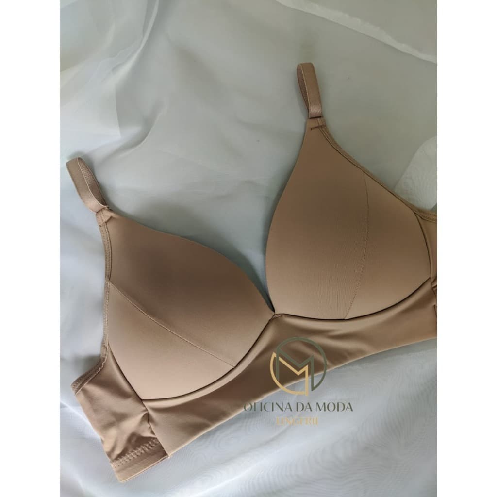 Sutiã de Microfibra Sem Aro Bojo Soft Conforto Molinho Macio Sustentação com regulagem