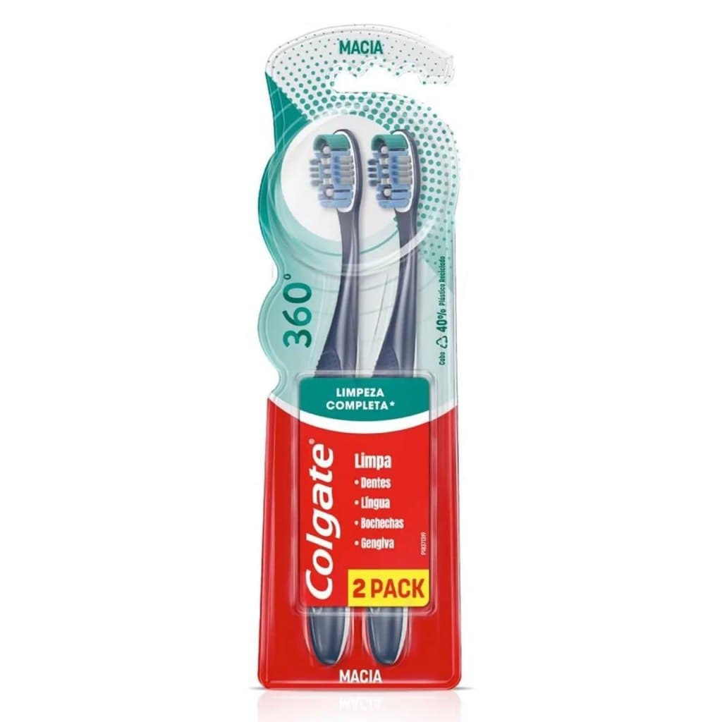 Escova de Dente Colgate Suave Macia 360º