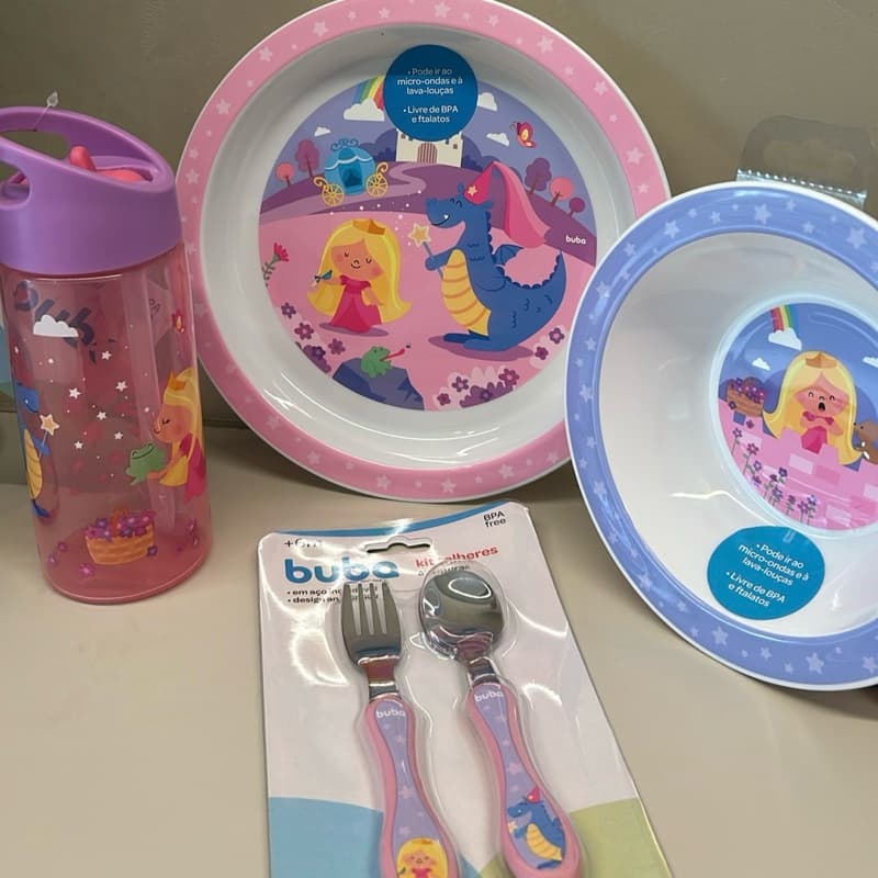 Kit Completo 5 peças Introdução Alimentar - Buba - Aventuras