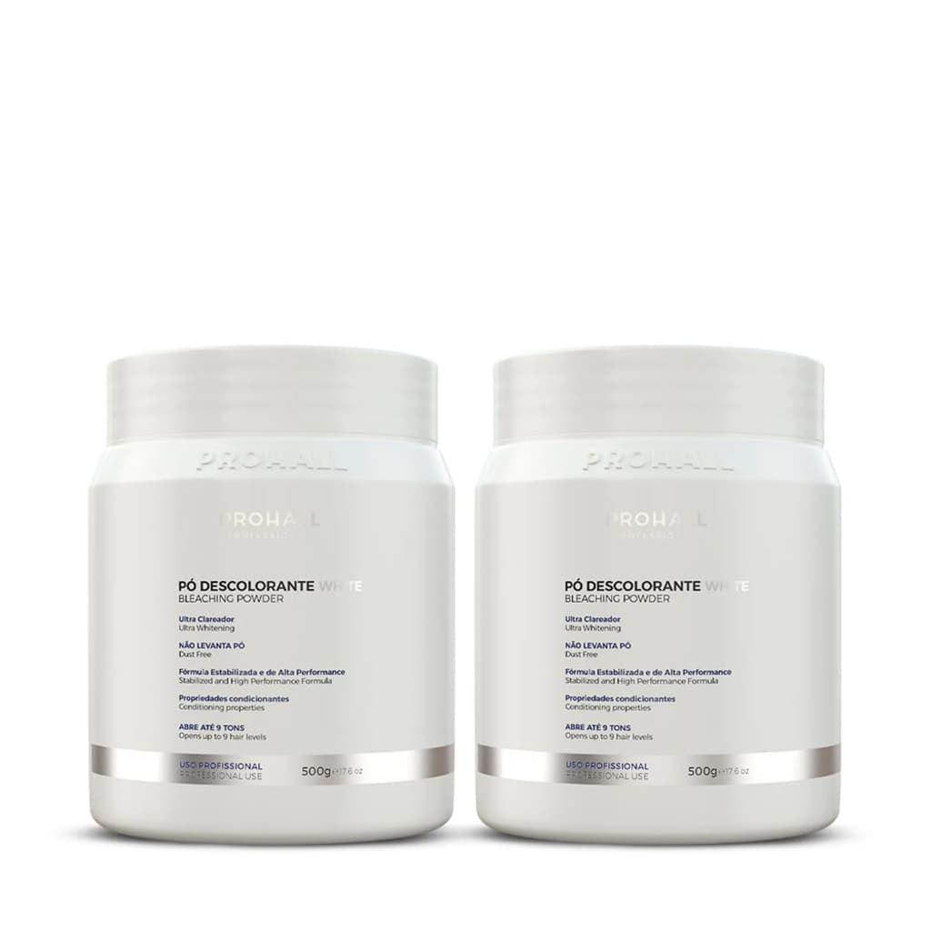 Prohall Pó Descolorante Branco Ultra Clareador (2 unidades).NF