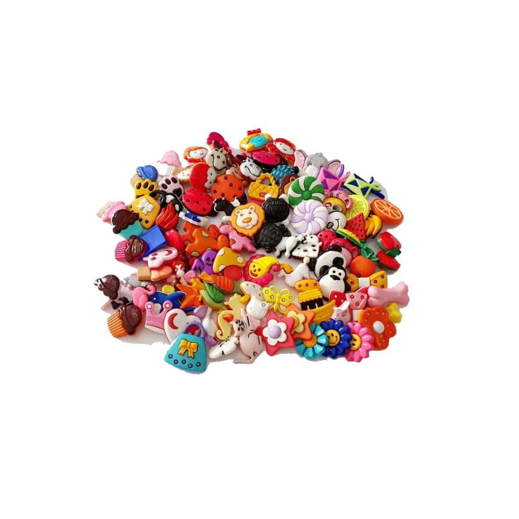 Kit de Botão Infantil Sortido para Artesanato