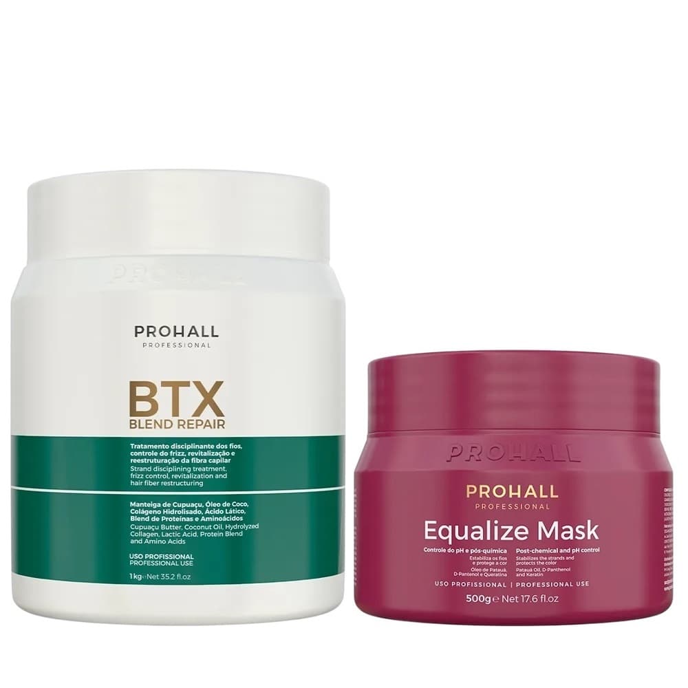 Mascara Prohall Equalize 500gr + Btx Blend Repair 1kg.NF