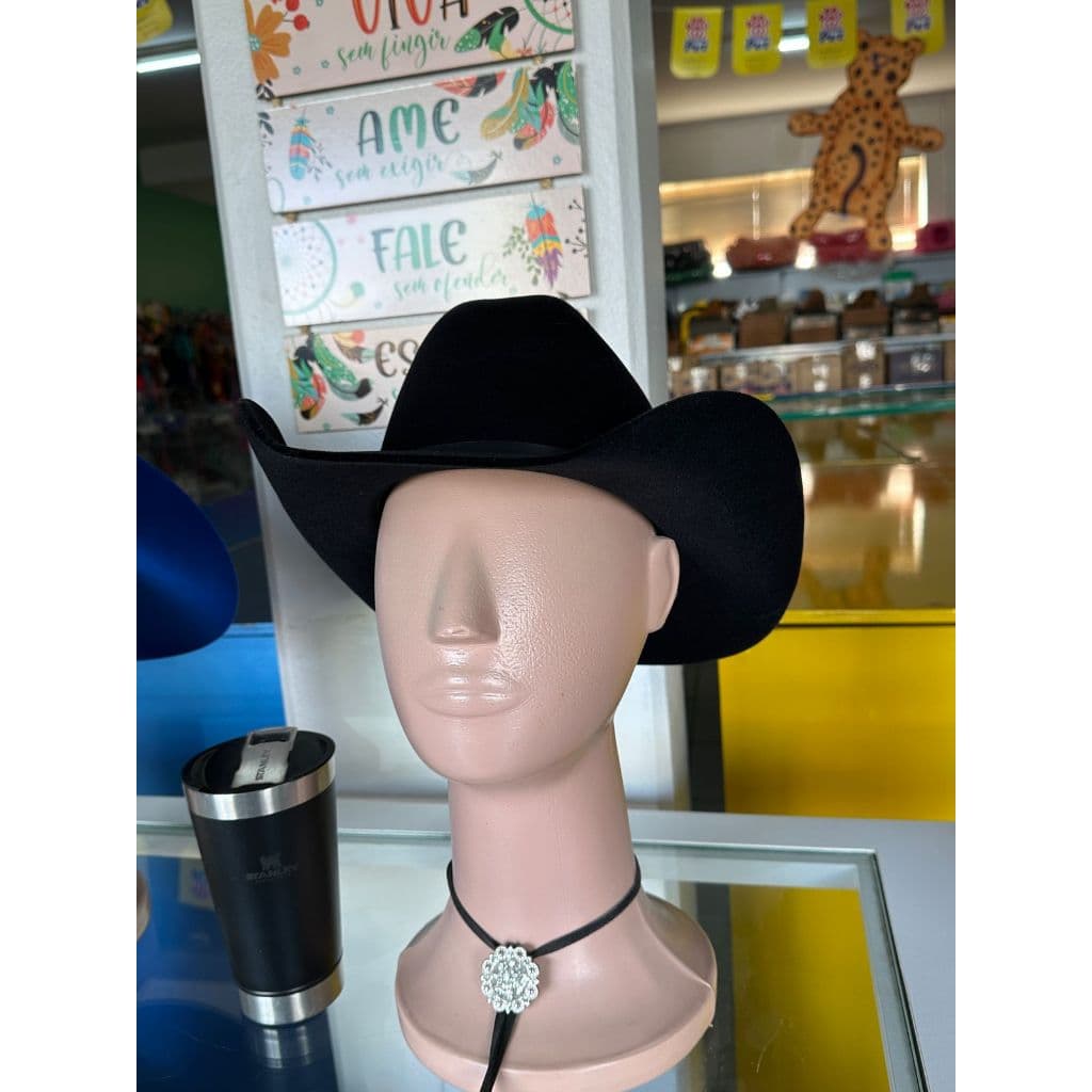 Chapéu de Cowboy Country Masculino e Feminino Adulto Boiadeira Vaqueira Fantasia Festas Cosplay Ana Castela