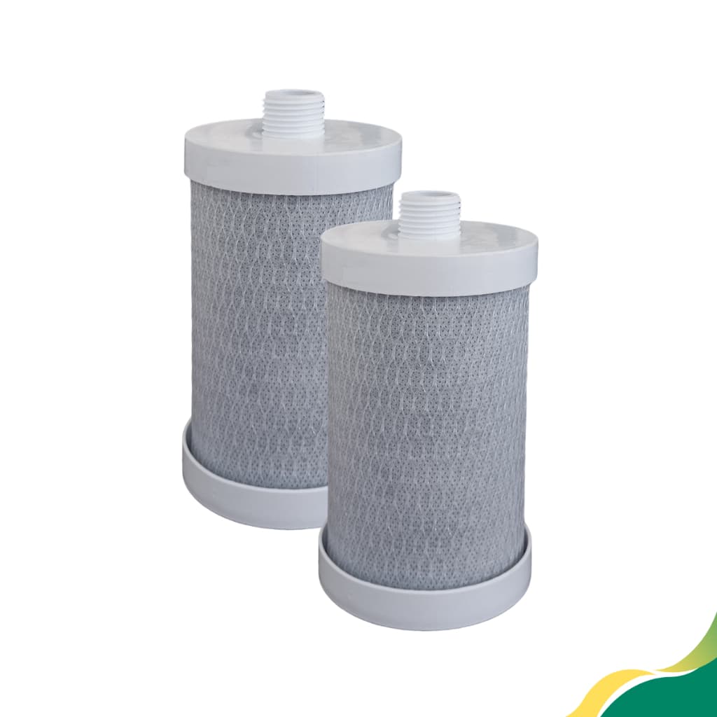 KIT com 2 Carvão ativado (block) com rosca 5", pia, bebedouro, chuveiro, pontos de saída