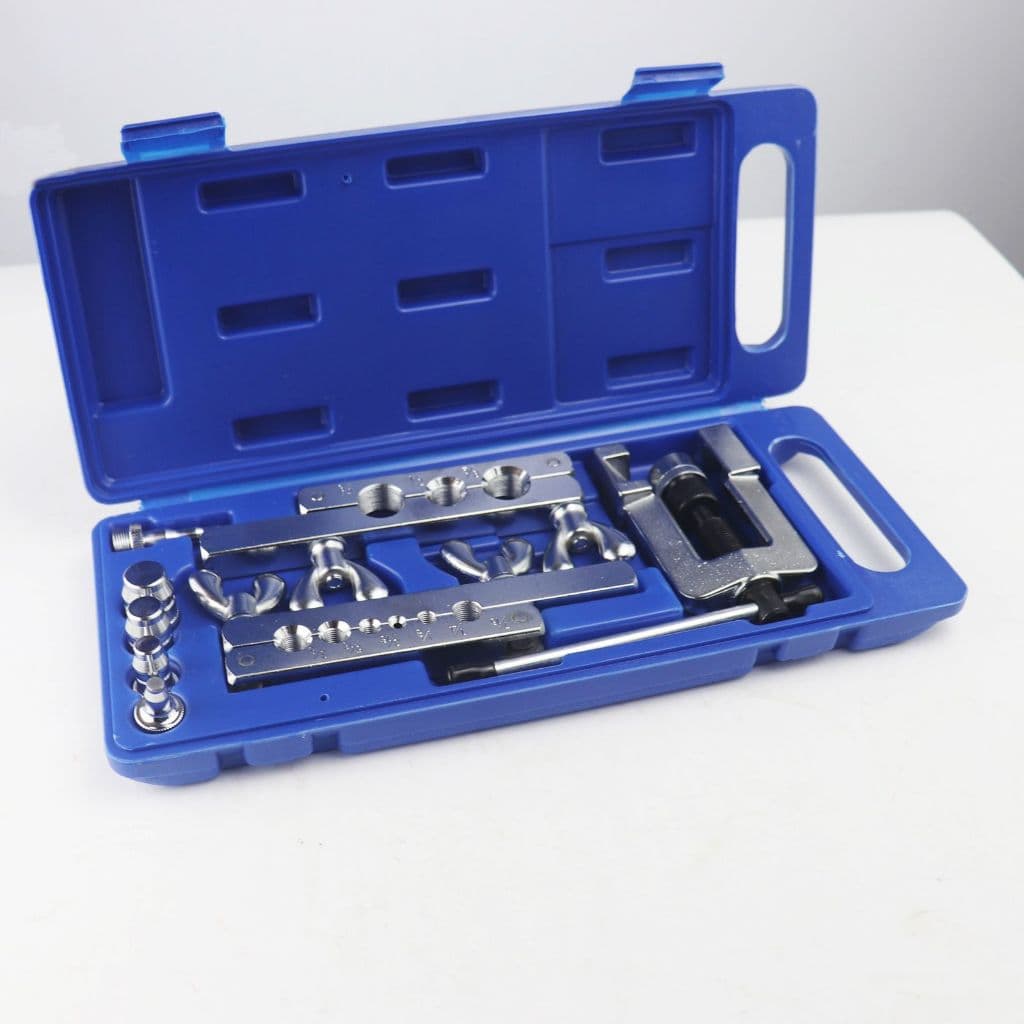 Kit Flangeador 45° Kit 1/8 A 3/4 Com Cortador + Chave De Catraca + Kit Alargador Para Tubos Ar Condicionado Refrigeração