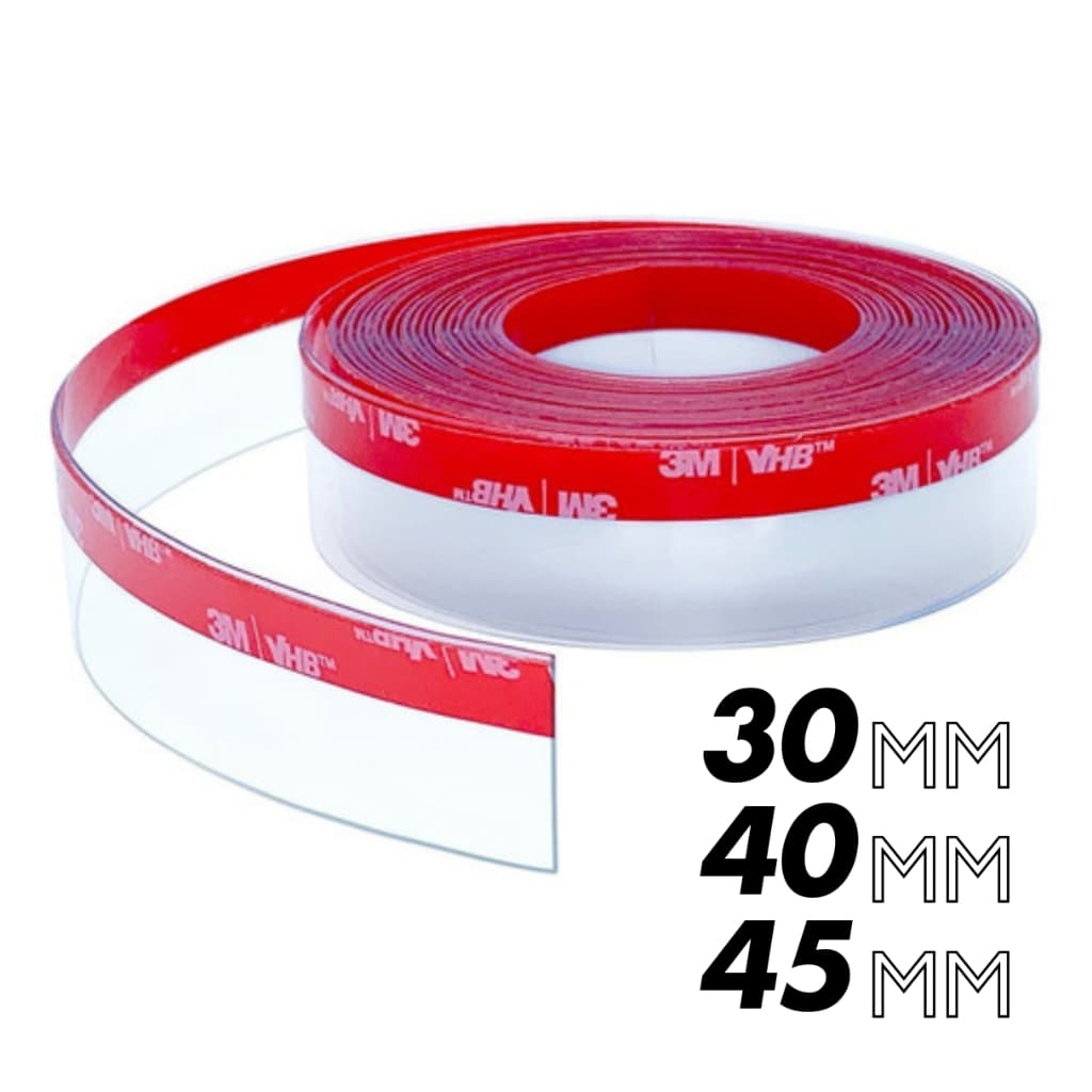 Fita Veda Fresta Porta Poeira Inseto Agua Ruído Transparente 10m x 30mm, 45mm ou 40 mm Adesivo 3M