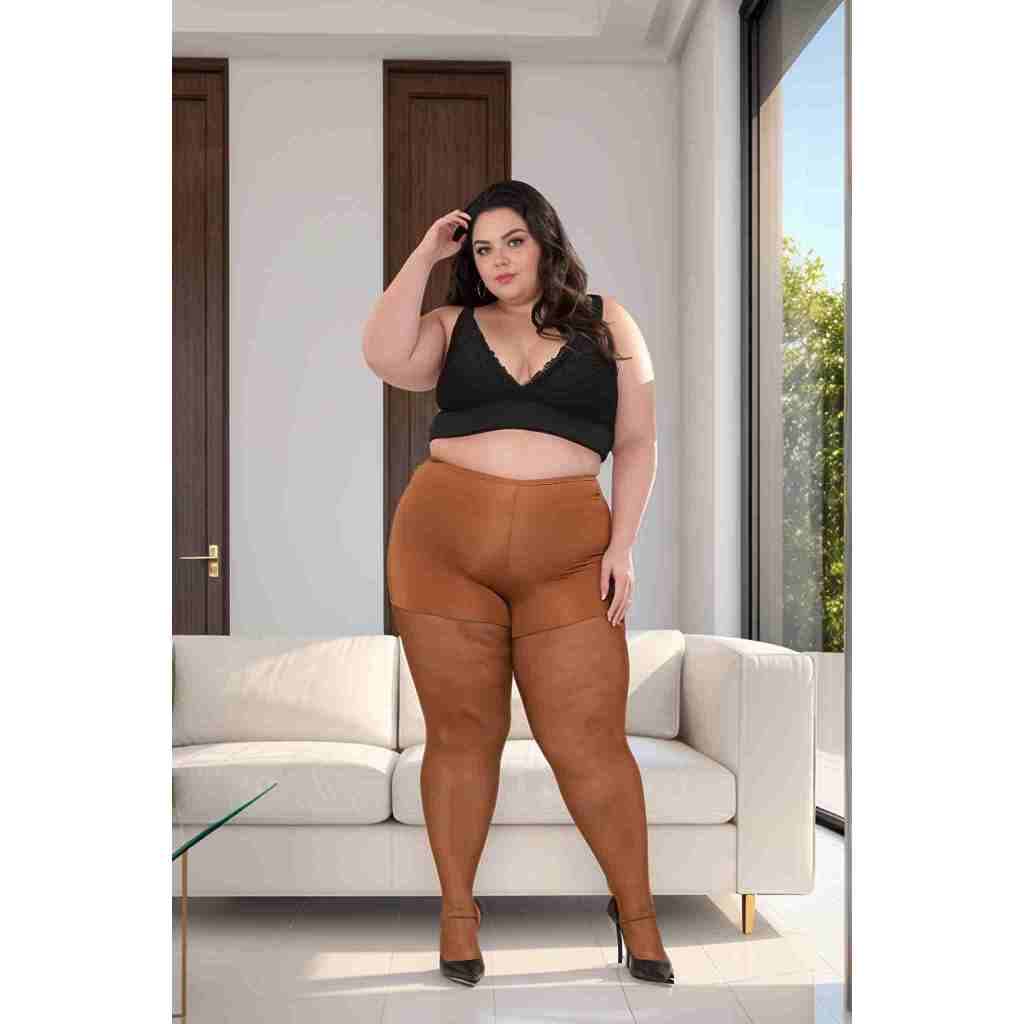 Meia calça plus Size do tam 46 ao 68, a OFICIAL que nao desfia e é lavavel, com base de shorts em lycra, modeladora,