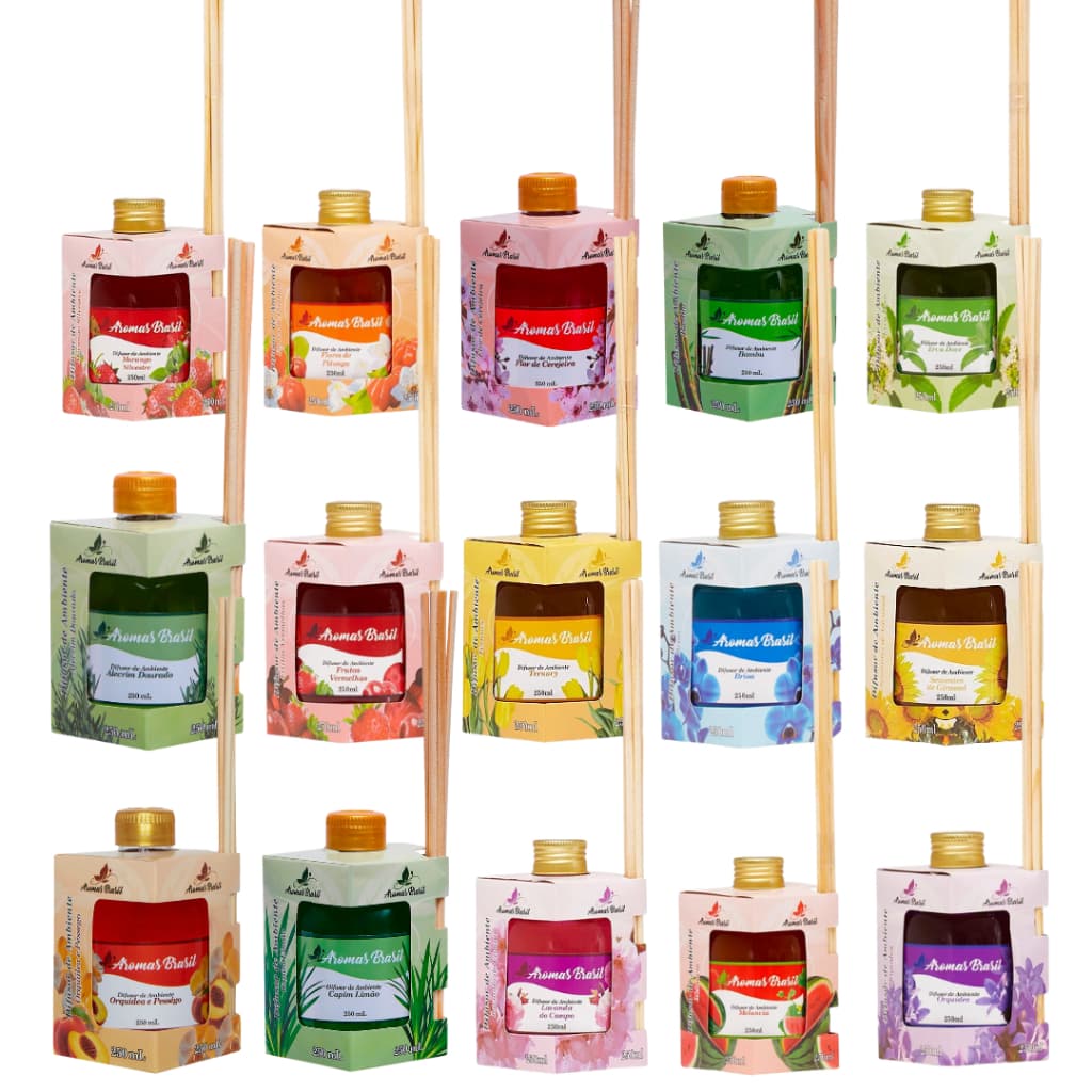DIFUSOR DE AMBIENTES 250ML AROMAS BRASIL ESCOLHA