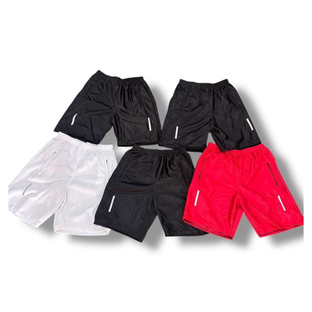 Kit 5 Shorts Bermudas Masculinas Calção Academia - Com Ziper no Bolso 2025