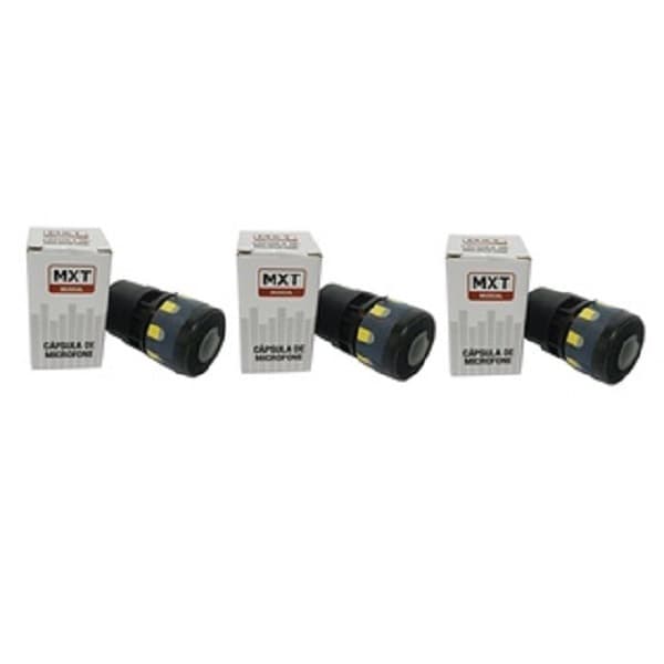 3 Cápsulas Microfone Dinâmica Similar SM58 600ohms Profissional