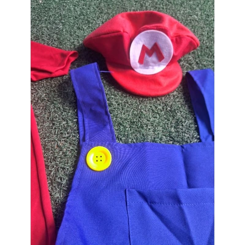 Fantasia Super Mario Para Festa Fantasia Infantil Tam 10 Para Crianças De 10 a 11 Anos
