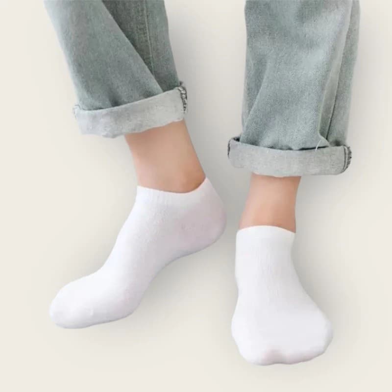 Kit 12 Pares de Meias Soquete feminina Branca e Preta Cano Curto Qualidade ！
