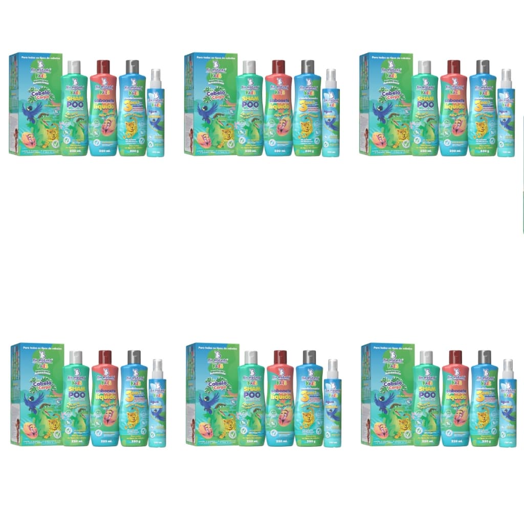 Kit Cabelo e Corpo Kids Bio Instinto - 6 kits
