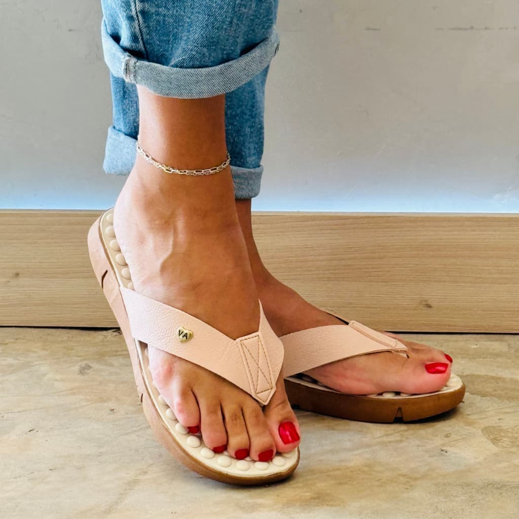 Chinelo Feminino Original Ortopédico Confortável Sandália Tamanco Sola Massageadora Esporão Fascite