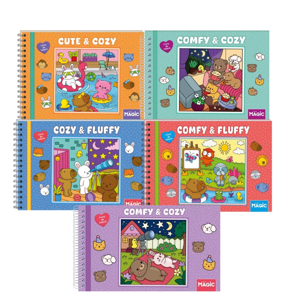 Livro de Colorir Divertido Com 48 Desenhos Cores Sortidas