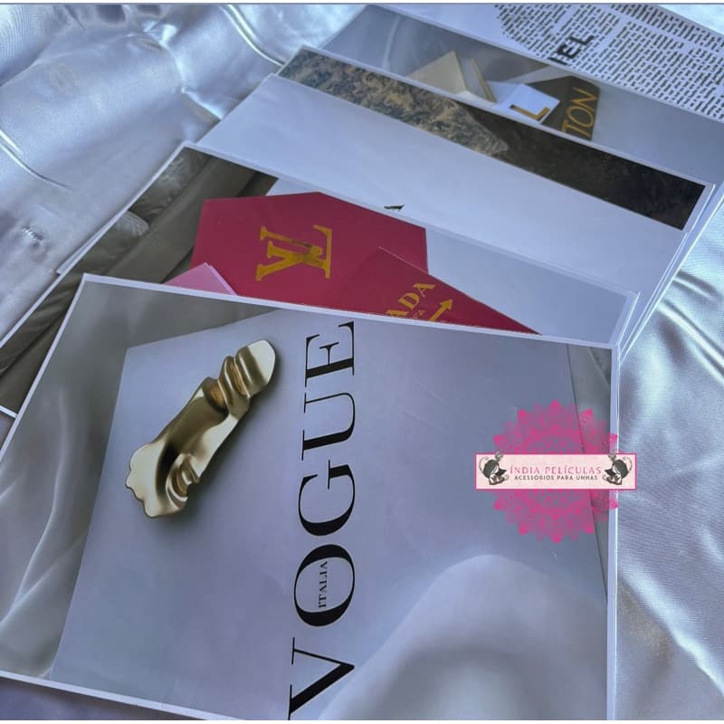 kit de revista fake COM ESCOLHA / kit cenario nails / capa de revista itens para foto cenário nails