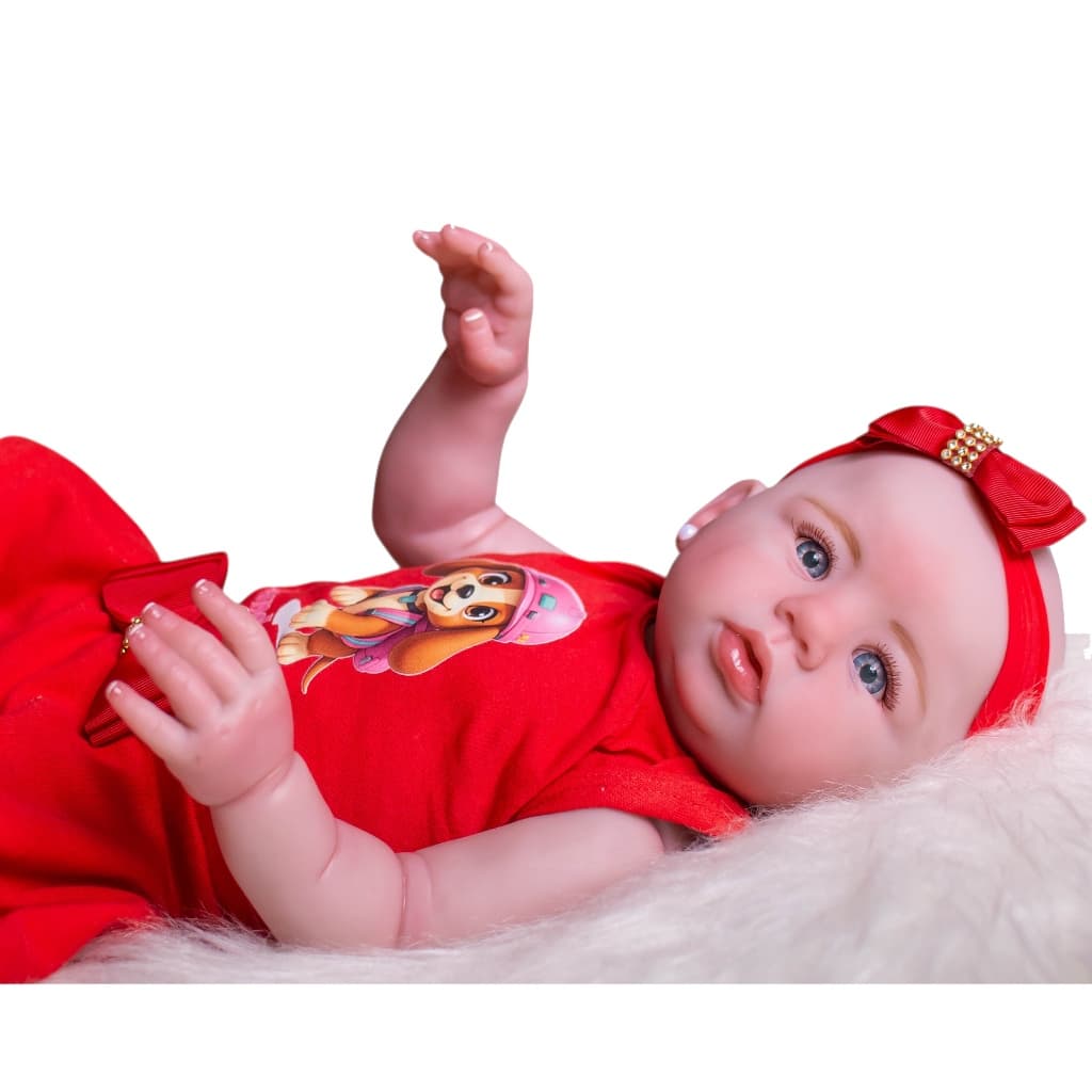 Boneca Bebê Reborn Abigail Realista Enxoval Completo Mundo Kids