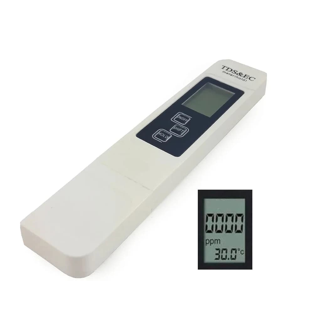 MEDIDOR DE CONDUTIVIDADE AGUA TDS EC PPM US/CM TERMOMETRO