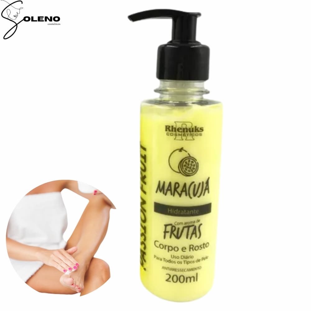 Creme Hidratante Maracujá Nutritivo para o corpo Hidratação com Suavidade e Revitalização 200ML