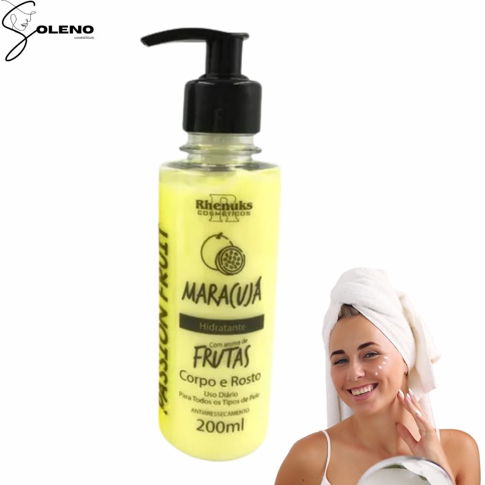 Creme Hidratante Corporal Maracuja Nutritivo e Cheiroso com Rejuvenecimento Fragrância agradável