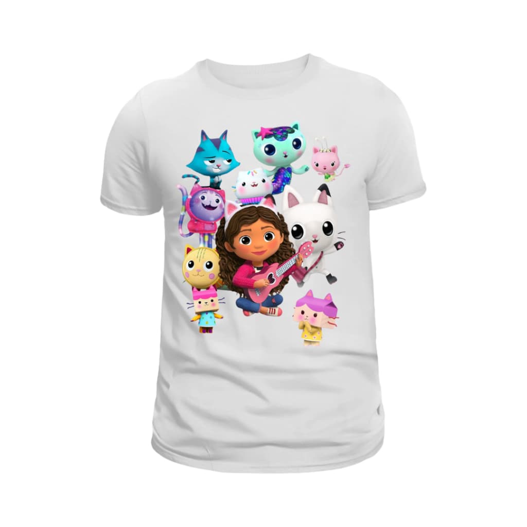 Camiseta Camisa T-shirt Infantil e Adulto a Casa Magica de Gabby Blusa 100% Algodão Envio Imediato
