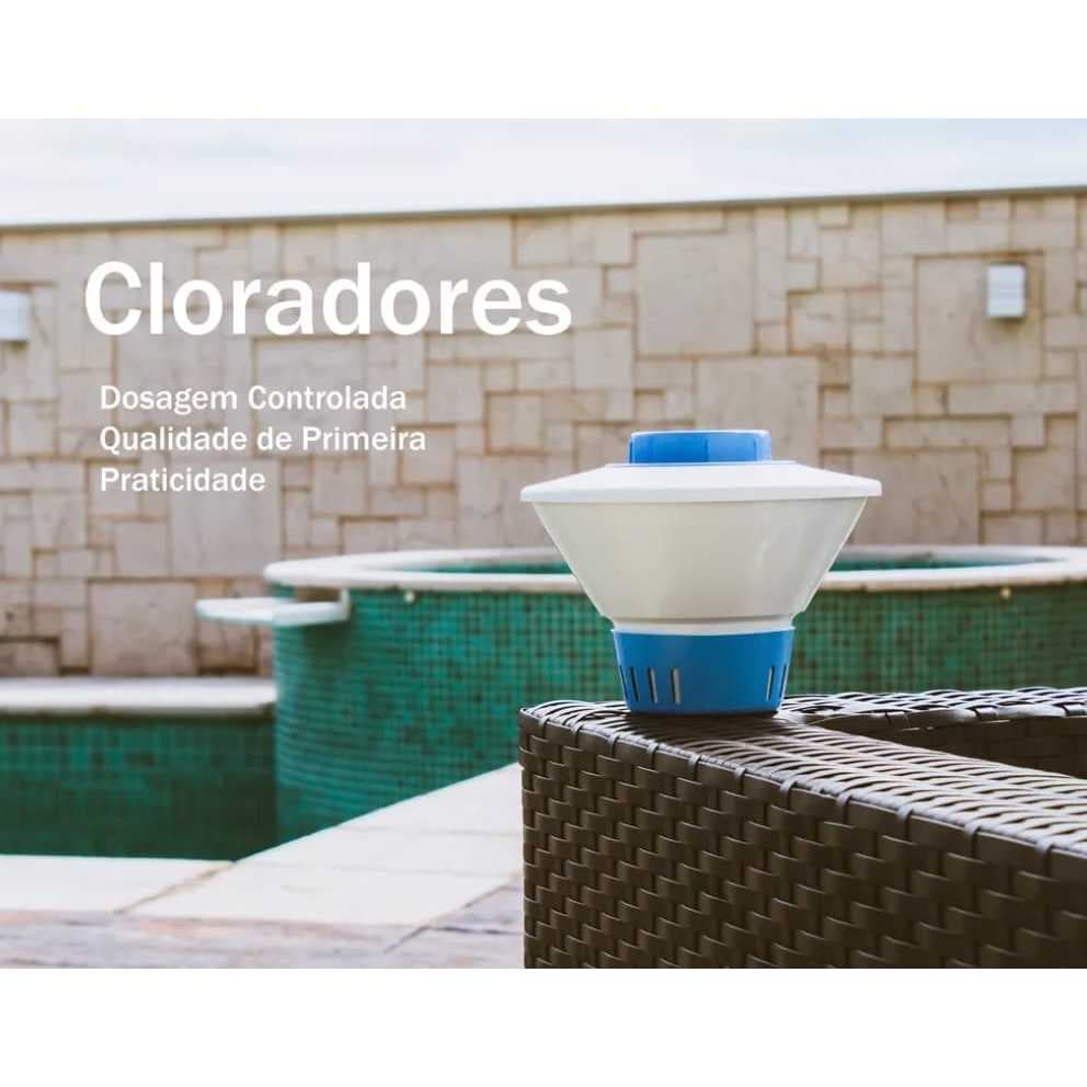 Clorador Flutuante Margarida Suporte Para Colocar Pastilhas De Cloro
