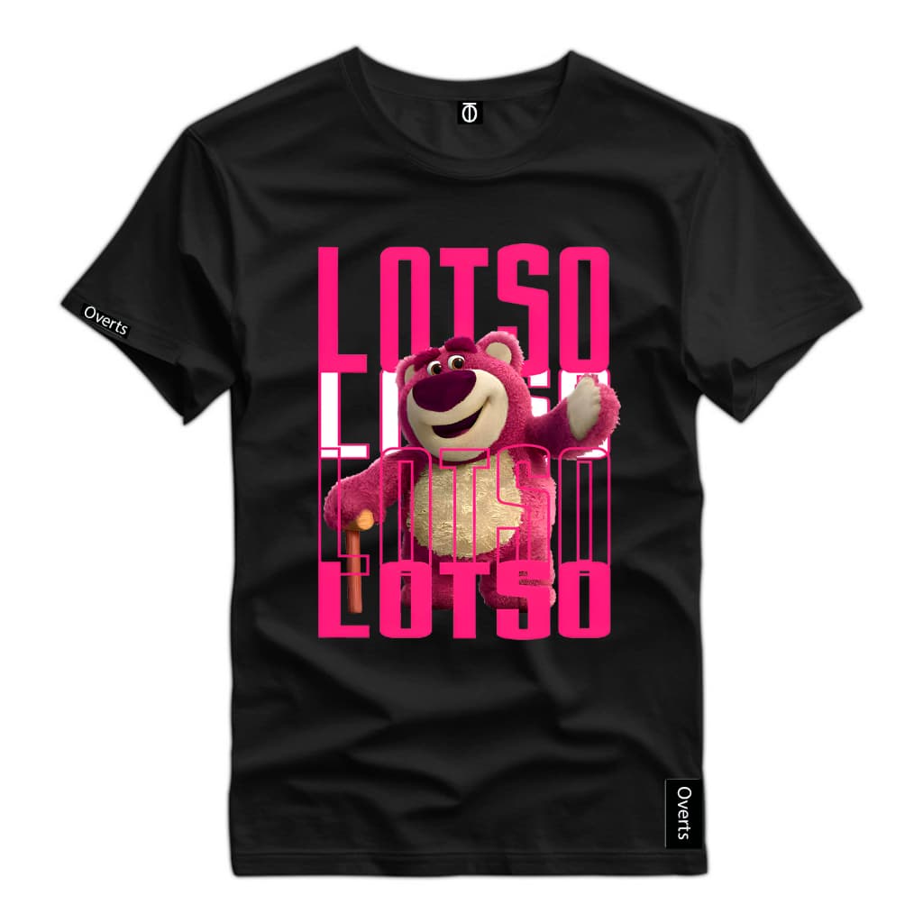 Camiseta Urso Pelucia Lotso Toy Story Estampado Camisa Reforçada 100% Algodao Premium