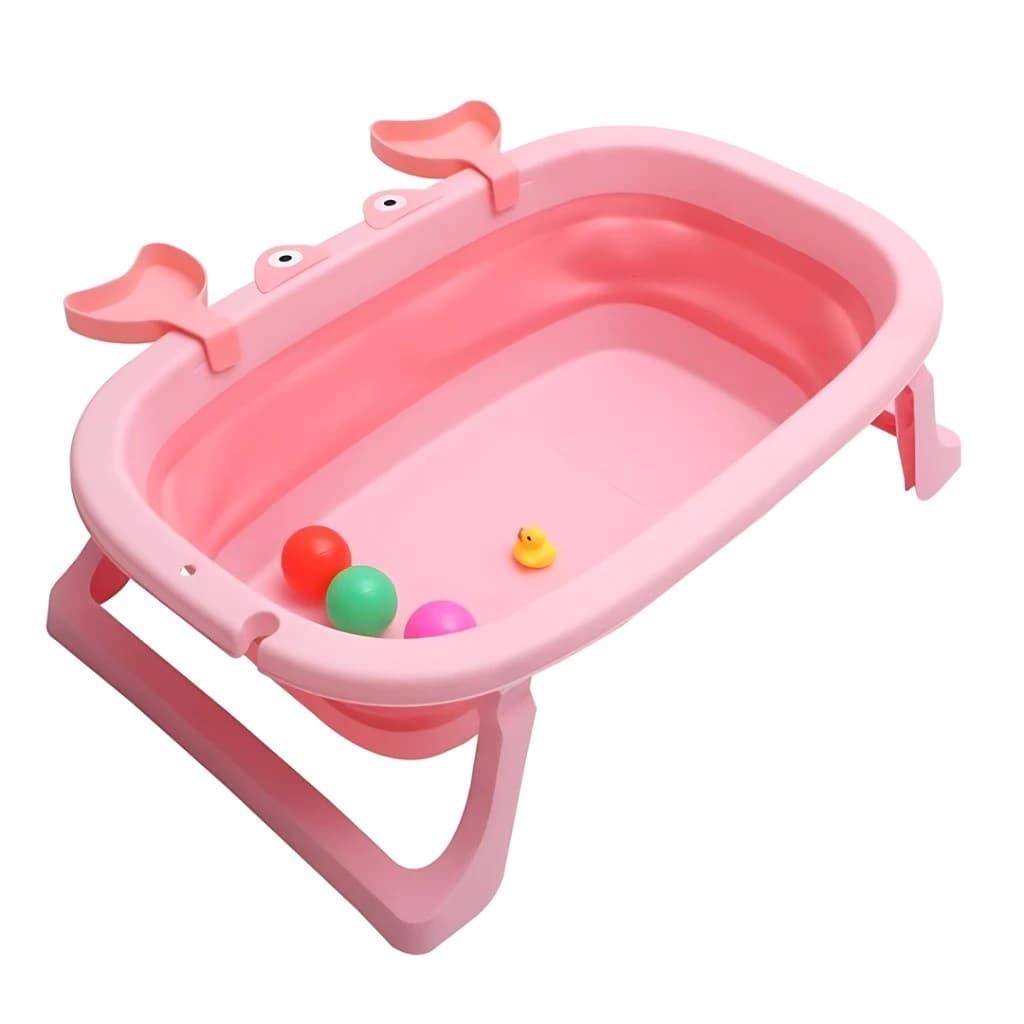 Banheira De Bebê Dobrável Retrátil Infantil com suporte para sabão ackids